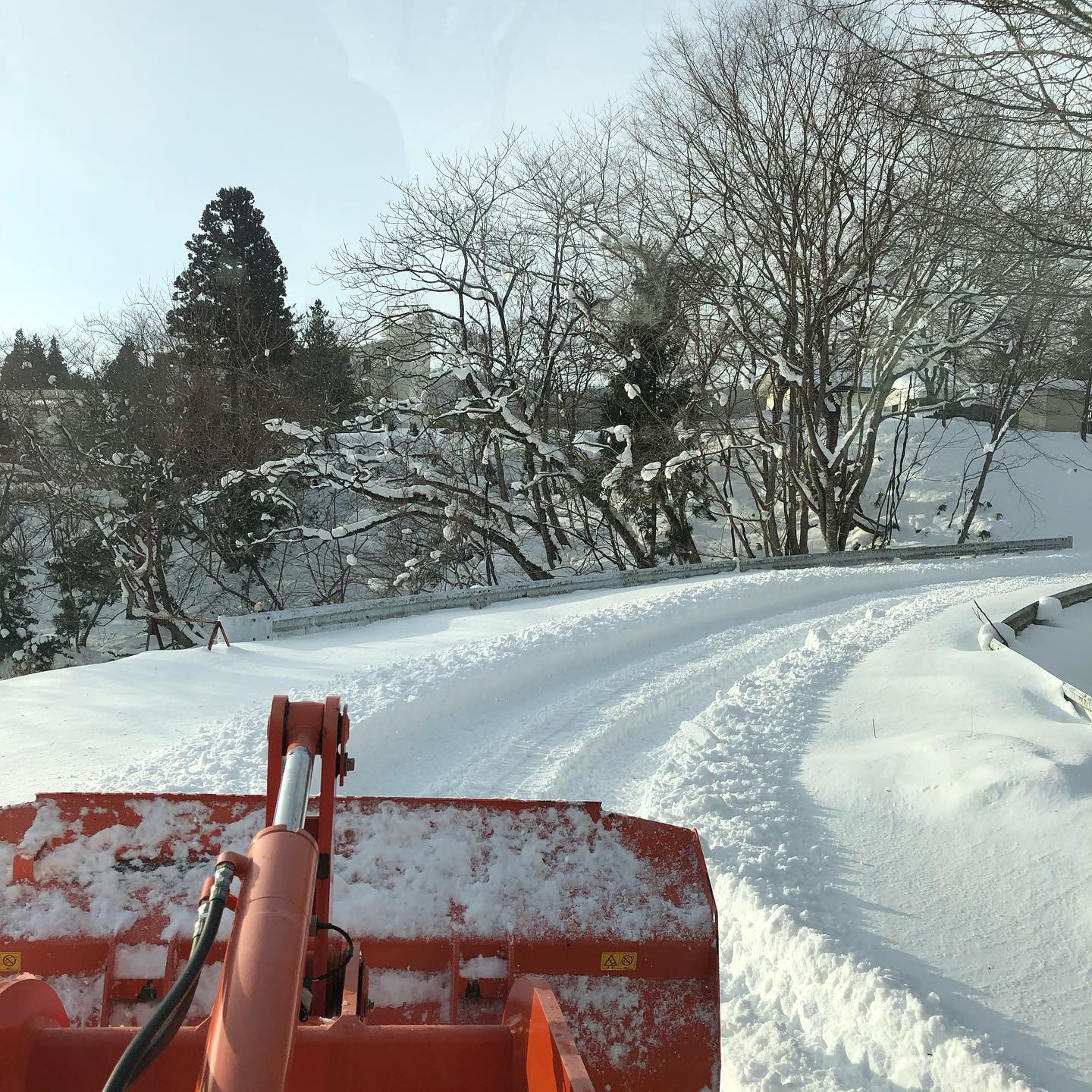 今日も雪かきです。