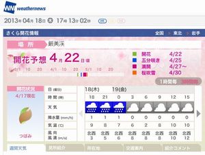 厳美渓の桜の開花状況を見てきました。