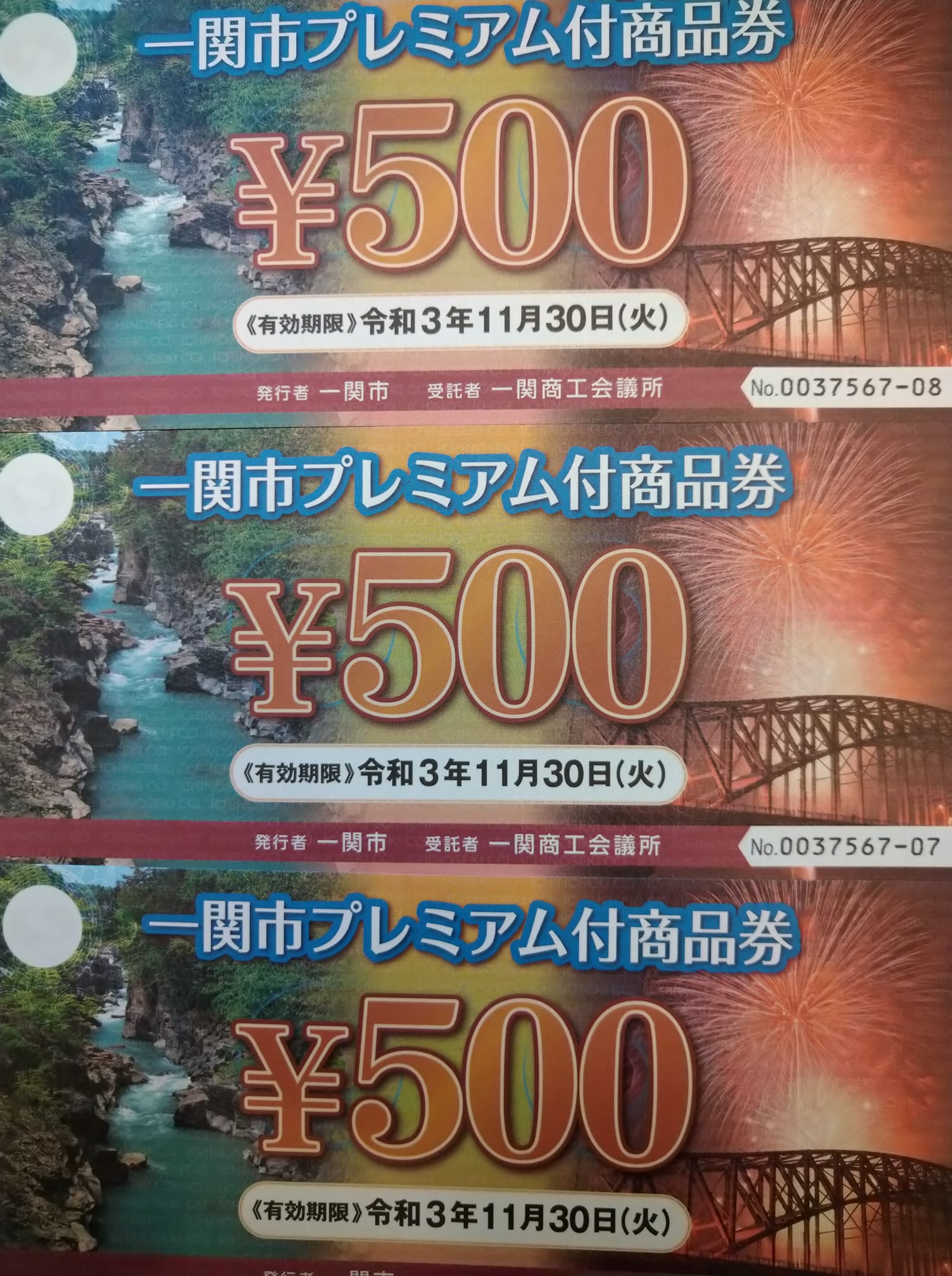 一関市プレミアム付商品券がご利用いただけます。