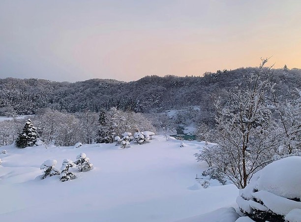 雪景色は冬しか見れないのです。