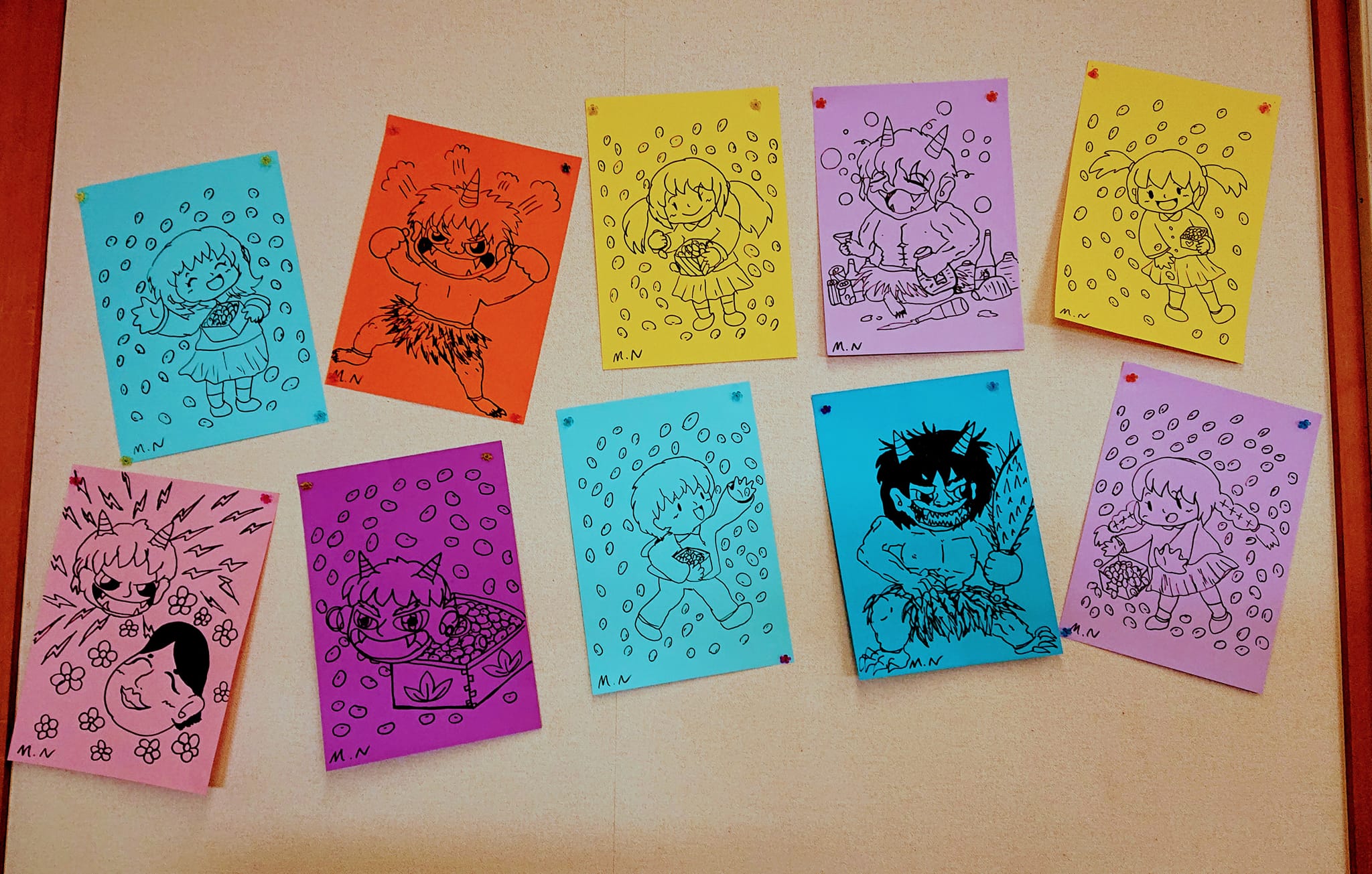 季節のイベントイラストを展示してます♪