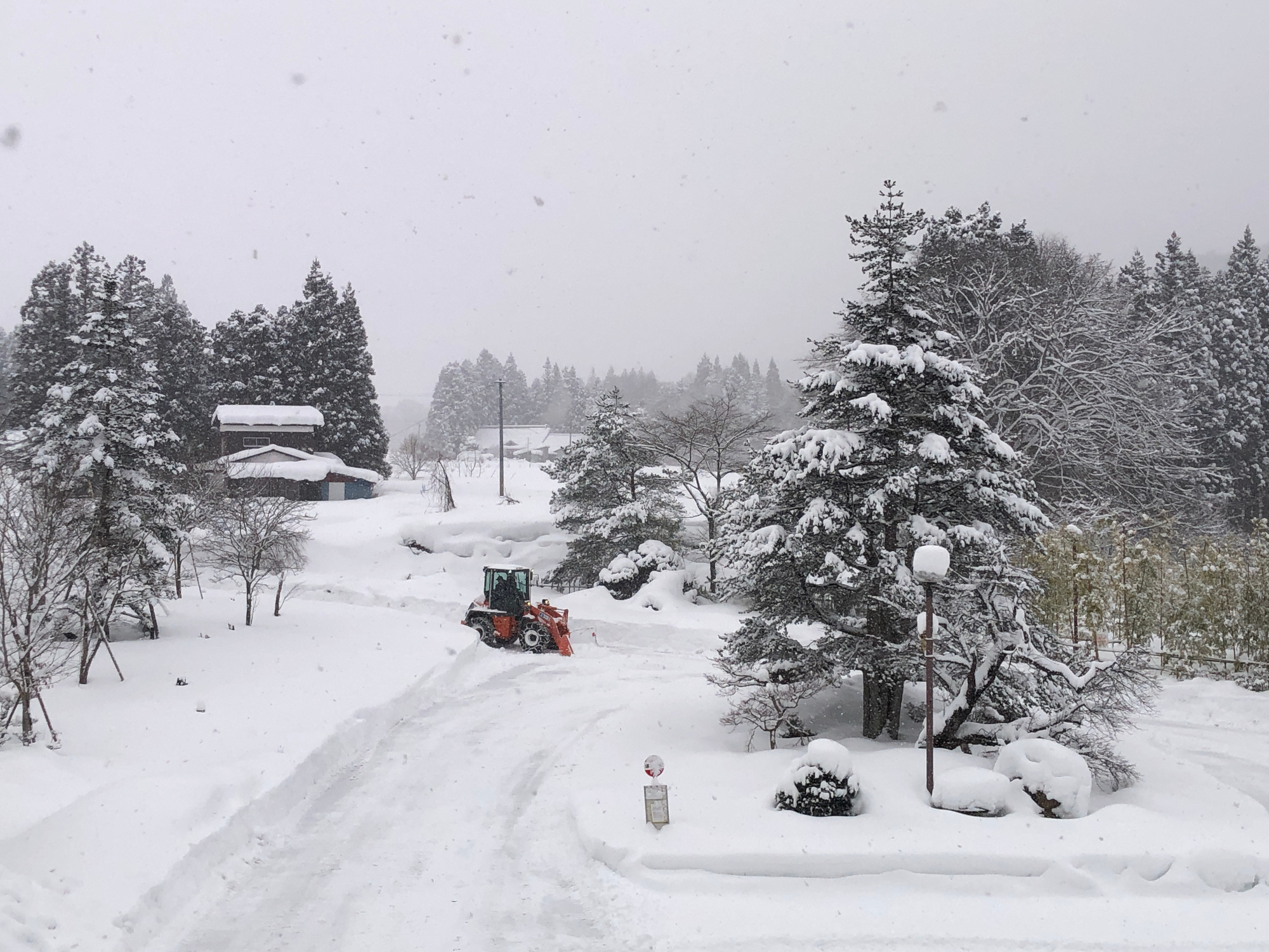 雪は降っても除雪はバッチリです。