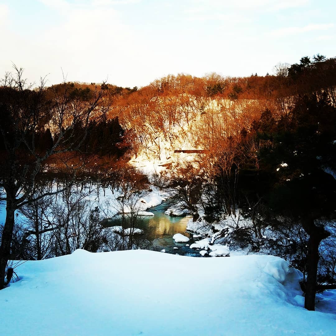 雪の晴れ間。