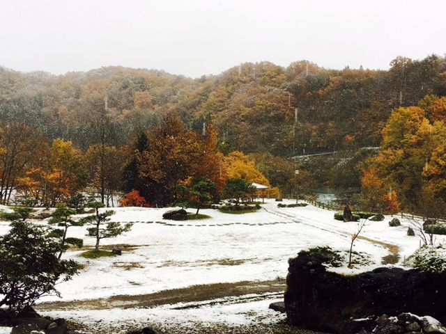 初雪！