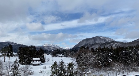 やっぱり冬は雪景色です。