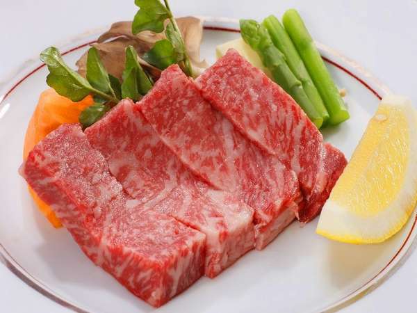 前沢牛のステーキ